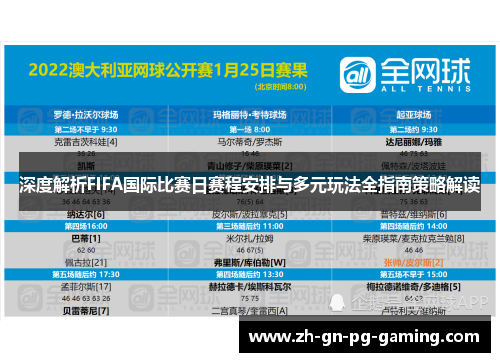 深度解析FIFA国际比赛日赛程安排与多元玩法全指南策略解读